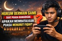 Ilustrasi bermain game