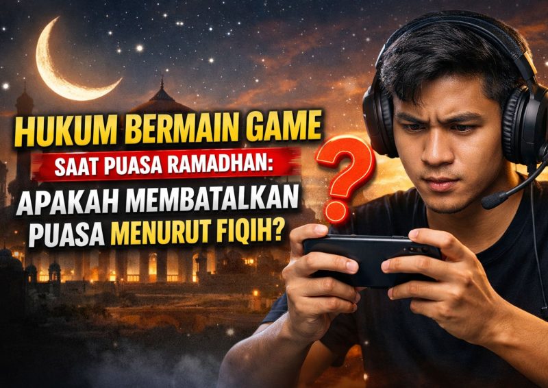 Ilustrasi bermain game