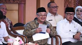 Mendikdasmen Abdul Mu'ti tegaskan bila MBG kurangi anggaran pendidikan kementeriannya. Foto: BKHM Kemendikdasmen