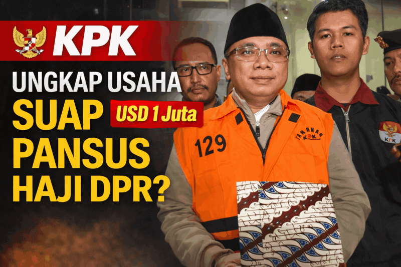 Yaqut Memakai Rompi Tahanan KPK
