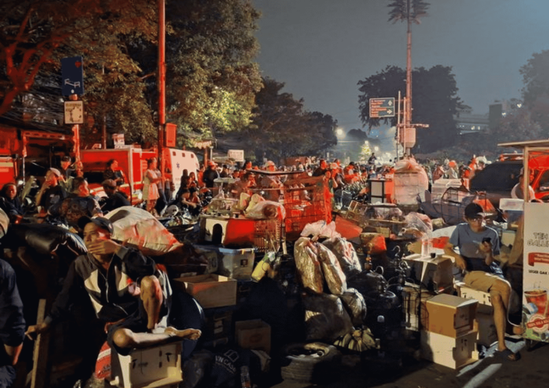 Foto Korban Kebakaran Kemayoran