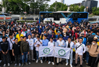 BEM PTNU melakukan unjuk rasa Jumat (11/7/2026) (Foto: NU Online)