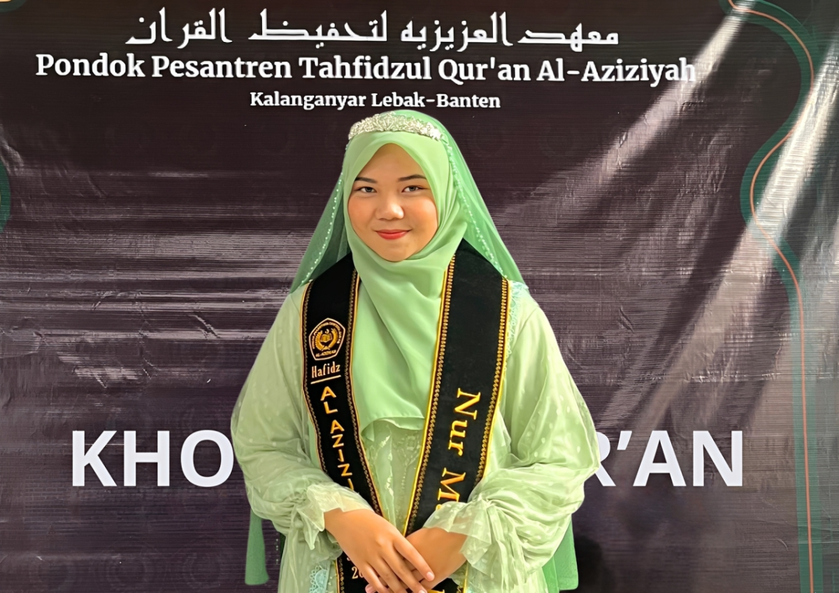 Foto Santri Pondok Pesantren Tahfidzul Qur'an Al Aziziyah. Jadi Delegasi International Conference Santri Mendunia (Dok: Pribadi)
