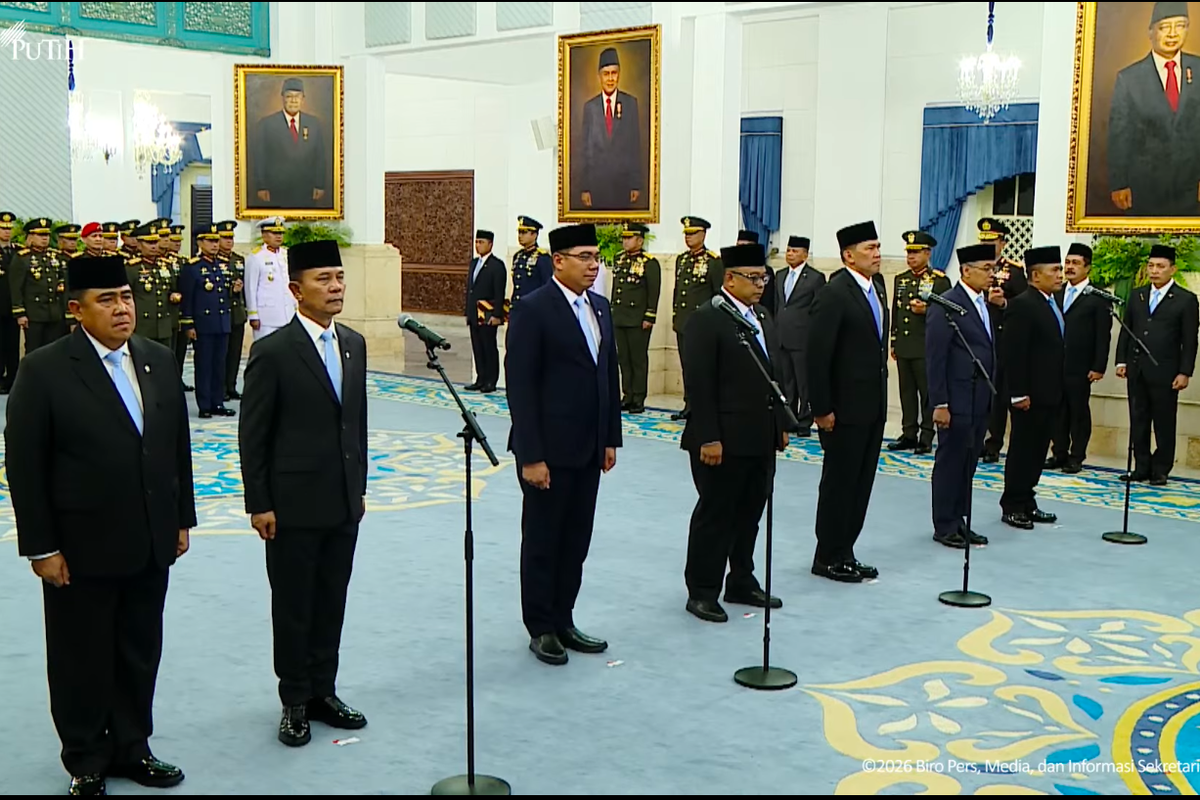 Prabowo lantik 7 pejabat baru di Istana. Dokumentasi Istimewa
