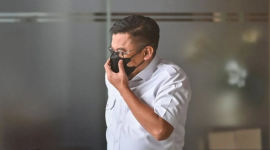Pejabat fungsional Bea Cukai Madya atau Ahli Madya pada Direktorat Jenderal Bea Cukai Kementerian Keuangan, Ahmad Dedi saat diperiksa sebagai saksi oleh KPK. (AFU.id)